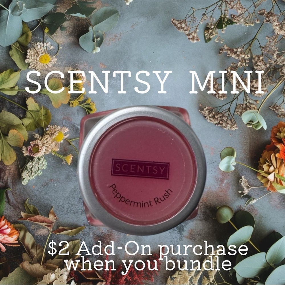 $2 Add-On 🆕Scentsy Mini Peppermint Rush Home Fragrance